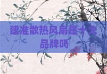 建准散热风扇是十大品牌吗