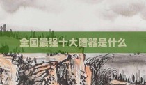 全国最强十大暗器是什么