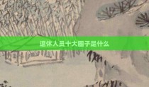 退休人员十大圈子是什么