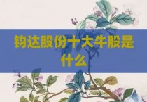 钧达股份十大牛股是什么