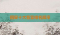 固安十大首富排名顺序