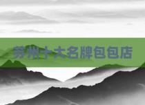 苏州十大名牌包包店