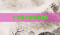 十大最火电视据歌曲