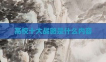 高校十大战略是什么内容