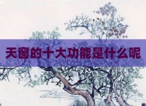 天窗的十大功能是什么呢
