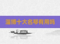 淄博十大名琴有用吗
