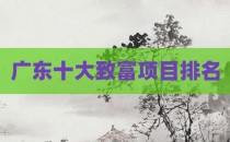 广东十大致富项目排名