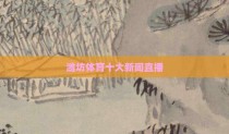 潍坊体育十大新闻直播