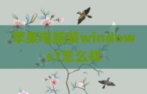 苹果电脑装windows7怎么样