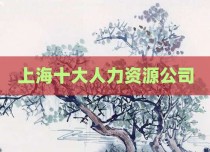 上海十大人力资源公司