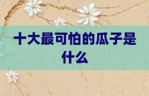 十大最可怕的瓜子是什么