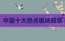 中国十大热点板块股票