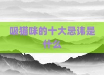 吸猫咪的十大忌讳是什么