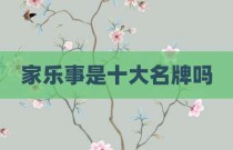 家乐事是十大名牌吗