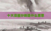 十大漫画分别是什么意思