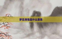 梦见滑雪是什么意思