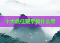 十大最佳蔬菜有什么菜