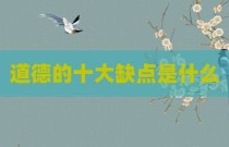 道德的十大缺点是什么
