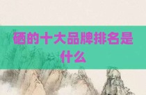 硒的十大品牌排名是什么
