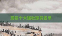 现役十大强壮球员名单