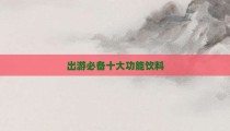 出游必备十大功能饮料