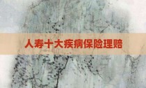 人寿十大疾病保险理赔