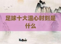 足球十大温心时刻是什么