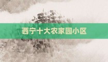 西宁十大农家园小区