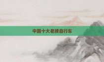 中国十大老牌自行车