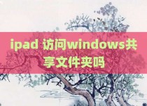 ipad 访问windows共享文件夹吗