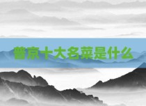 普京十大名菜是什么