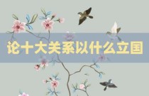 论十大关系以什么立国