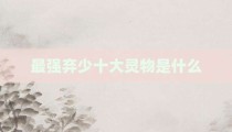 最强弃少十大灵物是什么