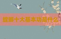 螳螂十大基本功是什么