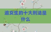 追女生的十大刑法是什么