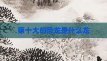 第十大的恐龙是什么龙