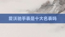 爱沃驰手表是十大名表吗