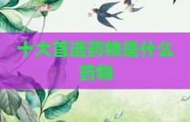 十大首选药物是什么药物
