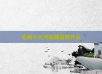 沧州十大污染都是有什么