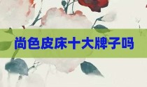 尚色皮床十大牌子吗