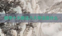 数学十大教法八大学法是什么
