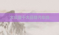 大众是十大品牌汽车吗