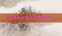 五菱十大良心企业是什么