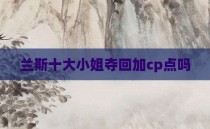 兰斯十大小姐夺回加cp点吗