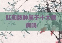 肛周脓肿属于十大疾病吗