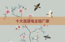 十大高速电主轴厂家