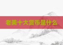 老美十大货币是什么