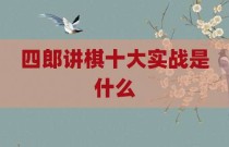 四郎讲棋十大实战是什么