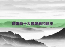 詹姆斯十大最残暴扣篮王