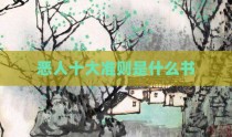恶人十大准则是什么书
